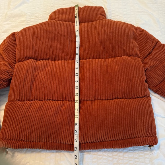 NWT 7 for All Mankind Corduroy Cropped Puffer Jacket Size S - Picture 15 of 16